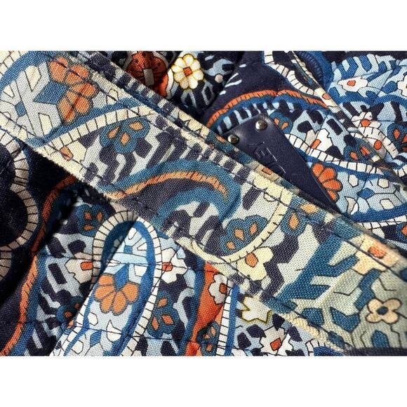 Vera Bradley Narrakesh Blue Orange Paisley Crossbody Bag Purse Tote - Picture 6 of 6